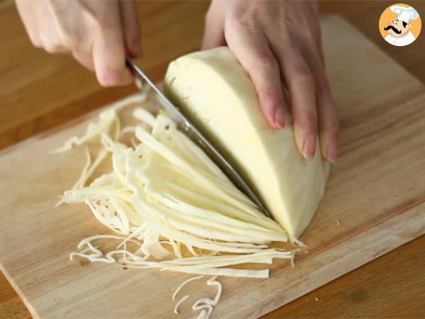 Amerikansk coleslaw (kål- och morotssallad) - Beredning steg 1