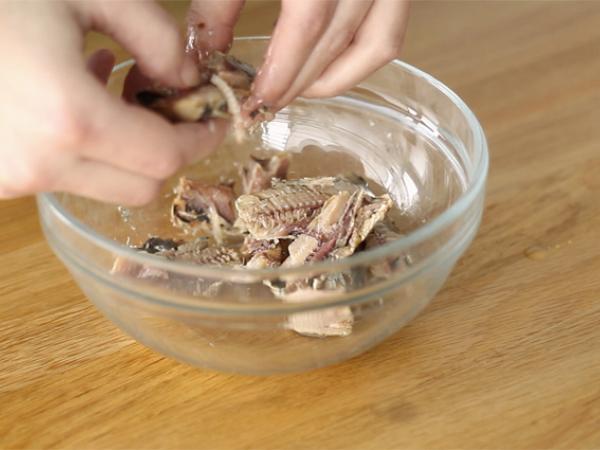 Snabba och enkla sardinrilletter - Beredning steg 1