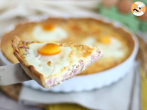 Quiche med ägg och skinka - Beredning steg 7