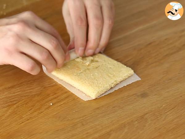 Mini rullar med jordgubbar, Rosa pantrar - Beredning steg 4