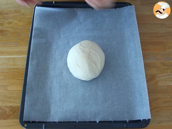 Focaccia, italienskt bröd med rosmarin - Beredning steg 2