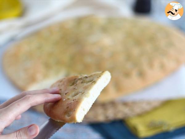 Focaccia, italienskt bröd med rosmarin - Beredning steg 8