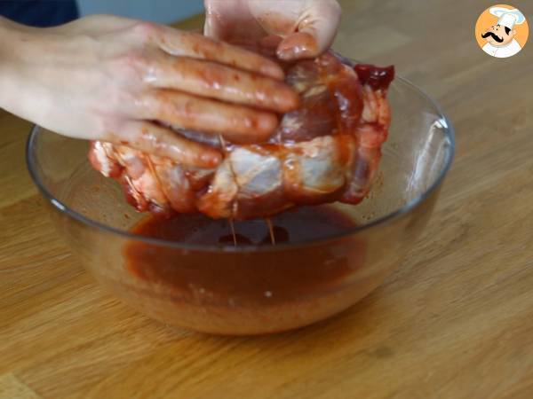 Pulled pork i amerikansk stil - Beredning steg 2