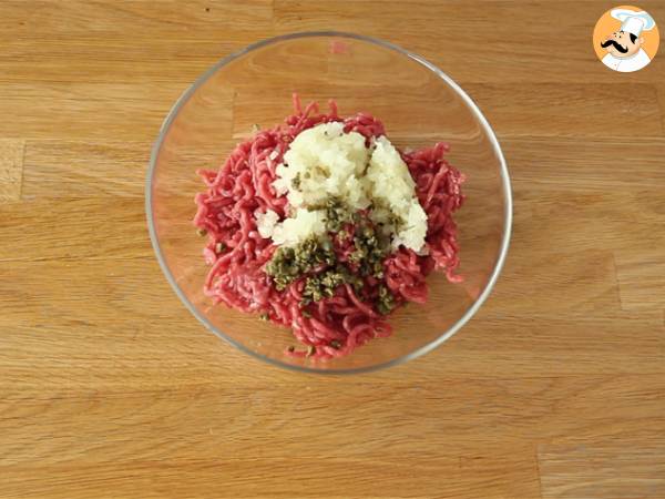 Tartar av nötkött - Beredning steg 1