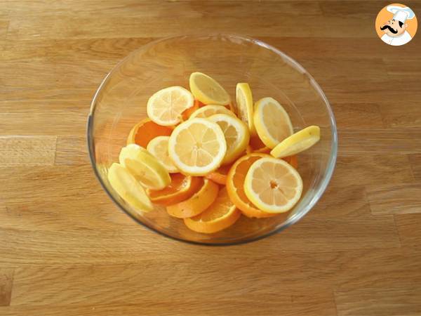 Sangria med citrusfrukter - Beredning steg 1
