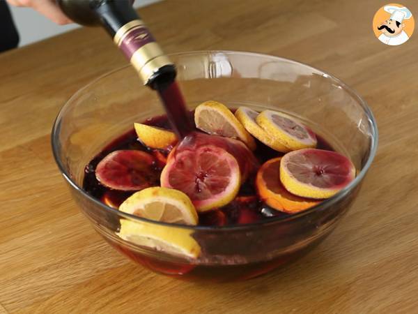 Sangria med citrusfrukter - Beredning steg 2