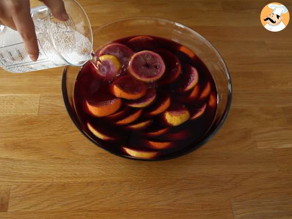 Sangria med citrusfrukter - Beredning steg 3
