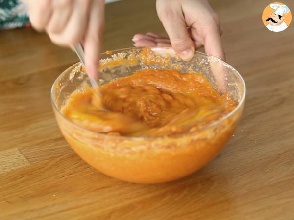 Fondanttårta med sötpotatis och kokos - Beredning steg 4