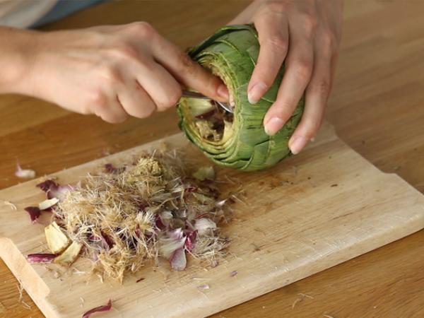 Bakade kronärtskockor - Beredning steg 3