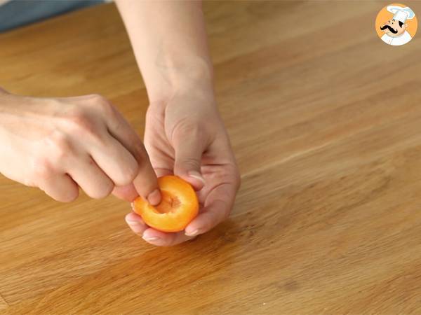 Gratäng med aprikoser och kokosnöt - Beredning steg 1