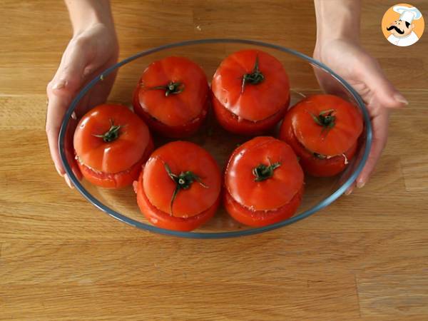 Snabba och enkla fyllda tomater - Beredning steg 6
