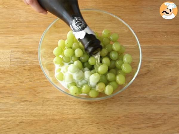 Vindruvor med Prosecco - Beredning steg 1