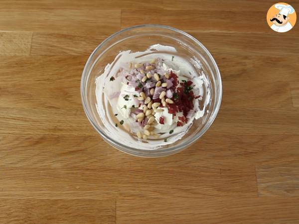 Kvartett av aperitifer med torkat kött - Beredning steg 4