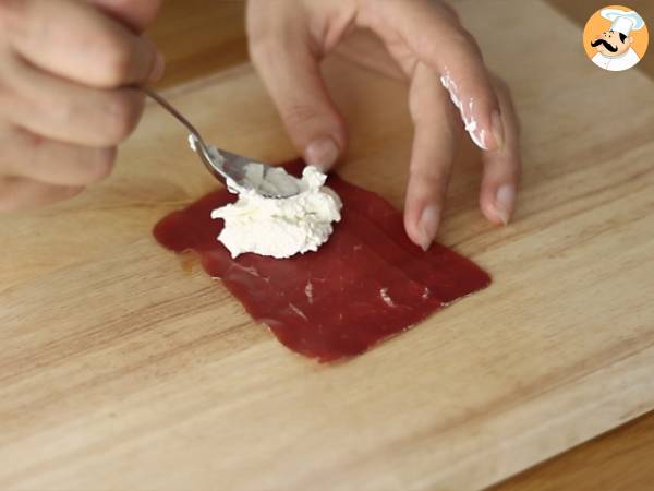 Kvartett av aperitifer med torkat kött - Beredning steg 6