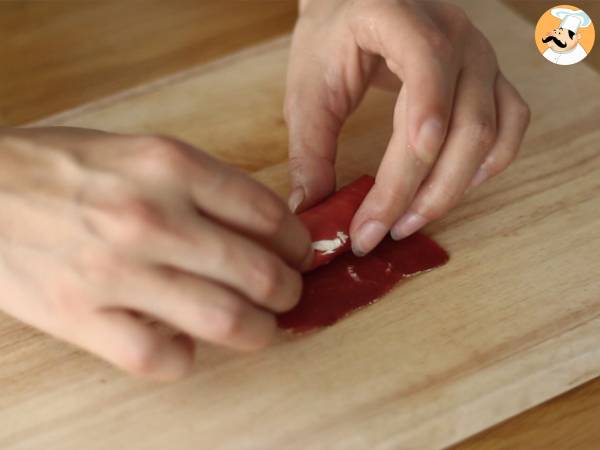 Kvartett av aperitifer med torkat kött - Beredning steg 7