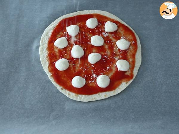 Pizza tortilla express - Beredning steg 2