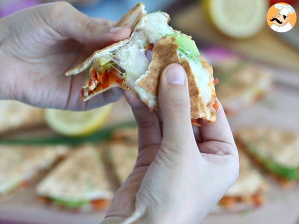 Quesadillas med kyckling och avokado - Beredning steg 7