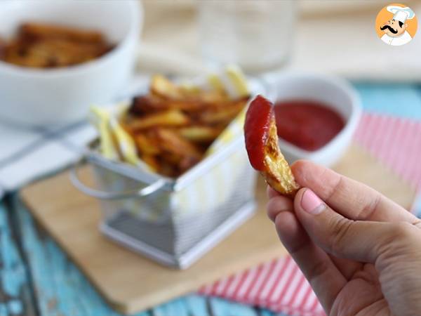 Krispiga ugnsbakade pommes frites - Beredning steg 4