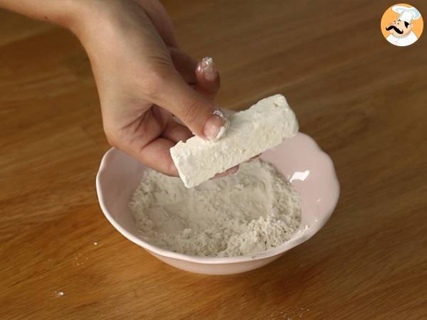 Fetaoststavar med sesam - Beredning steg 2