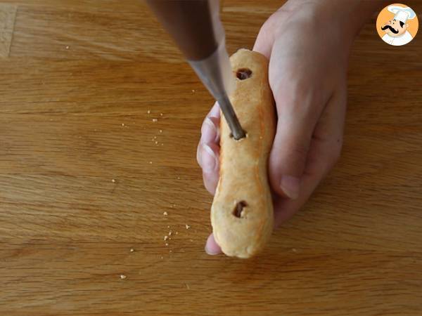 Choklad éclairs (steg-för-steg-instruktioner) - Beredning steg 12