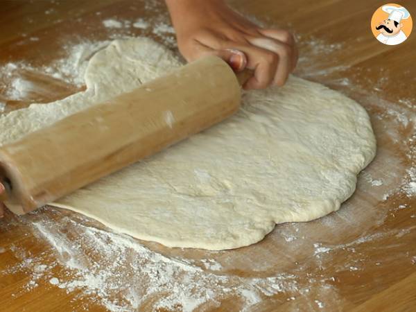 Fougasse med bacon och lök - Beredning steg 3