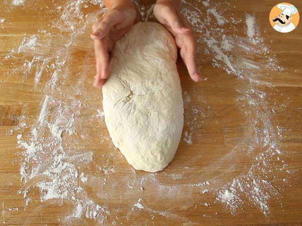 Fougasse med bacon och lök - Beredning steg 6