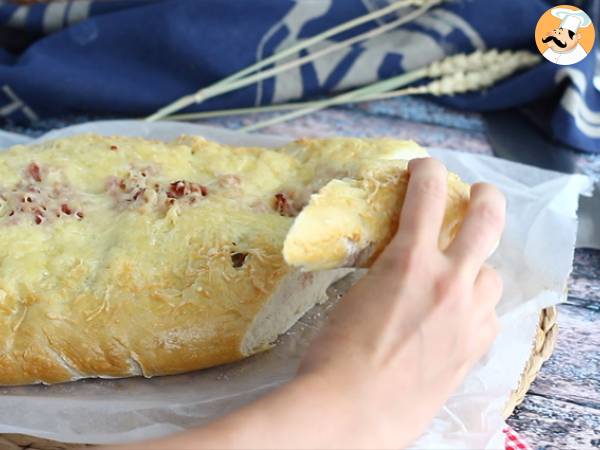 Fougasse med bacon och lök - Beredning steg 11