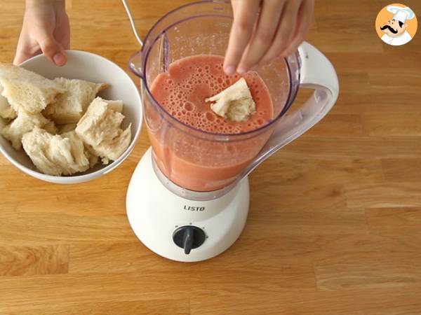 Salmorejo, spansk kall soppa - Beredning steg 2