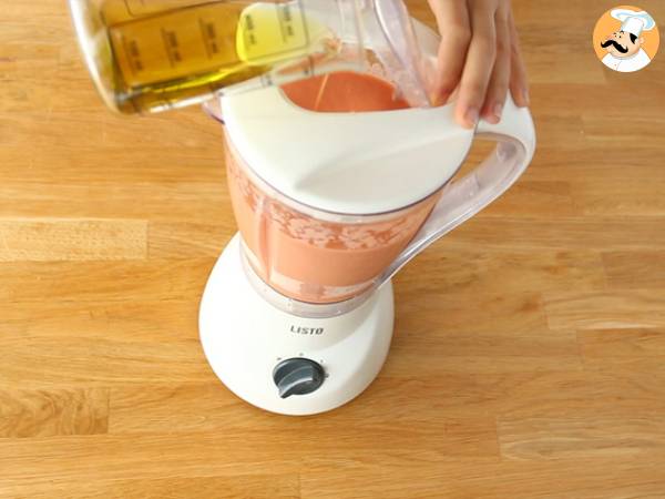 Salmorejo, spansk kall soppa - Beredning steg 4