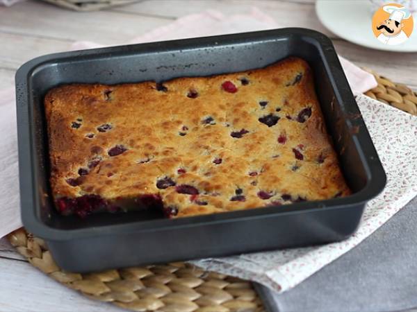 Brownie med vit choklad och röda bär (Blondie) - Beredning steg 5