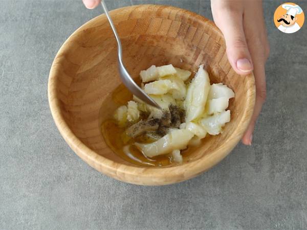 Ceviche av torsk - Beredning steg 1