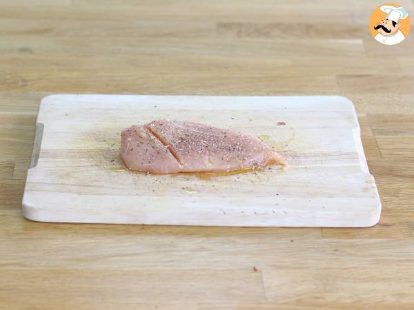 Ugnsbakad sötpotatis med kyckling - Beredning steg 3