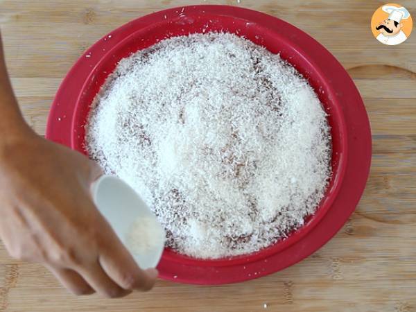 Brasiliansk kokosnötskaka - Bolo toalha felpuda - Beredning steg 9