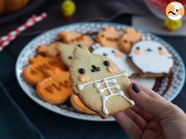 Molang Halloween mördegsbröd - Beredning steg 11