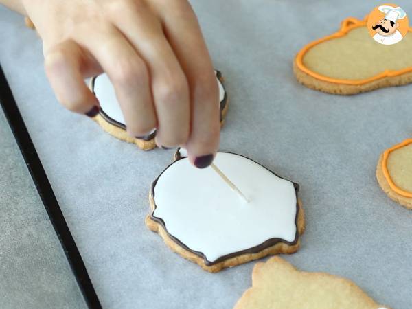 Molang Halloween mördegsbröd - Beredning steg 10