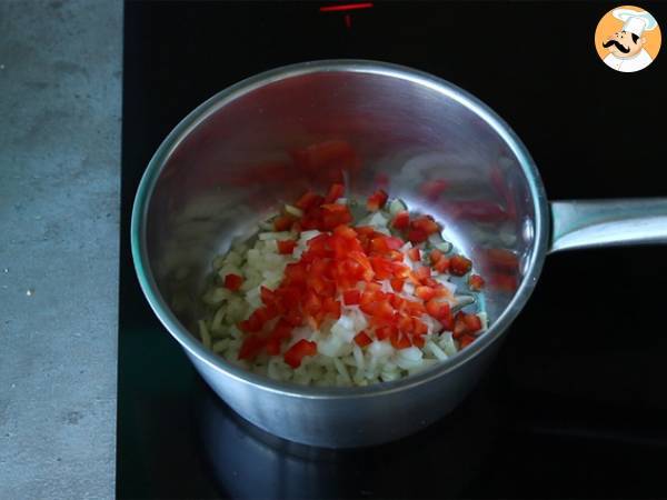 Pumpa med räkor - Brasiliansk Camarão na moranga - Beredning steg 6