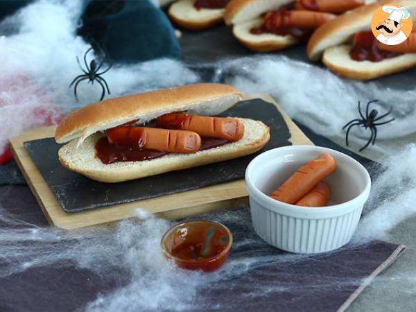 Blodiga Halloween-korvar - Beredning steg 5