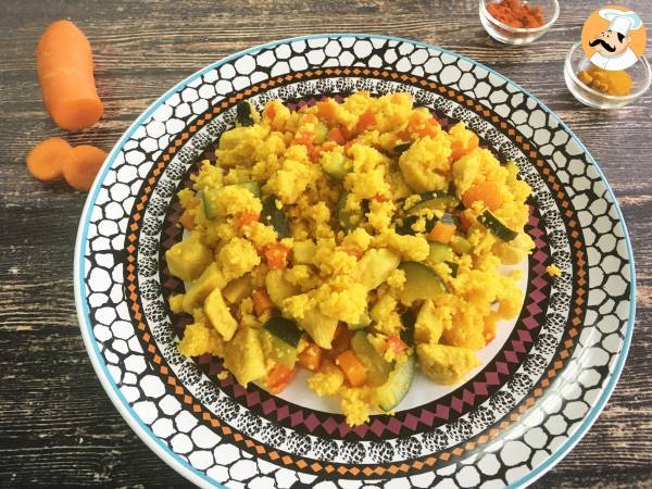 Cuscus express (kyckling och grönsaker) - Beredning steg 3