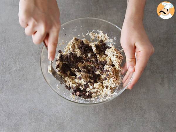 Banan- och chokladkakor med 3 ingredienser - Beredning steg 1