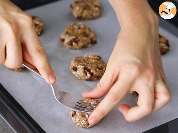 Banan- och chokladkakor med 3 ingredienser - Beredning steg 2
