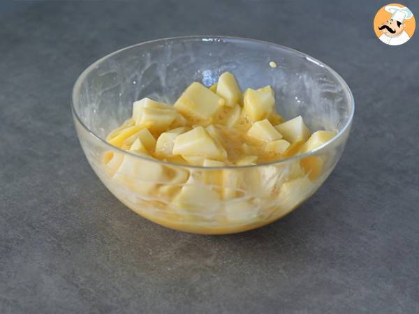 Raclette-tortilla - Beredning steg 2