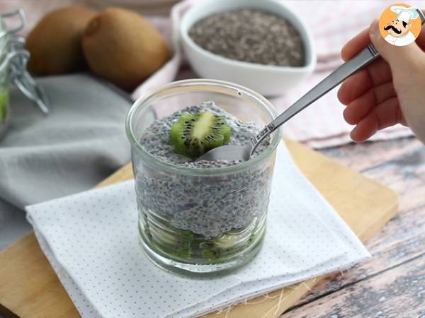 Chiafröpudding med kiwifrukt - Beredning steg 3