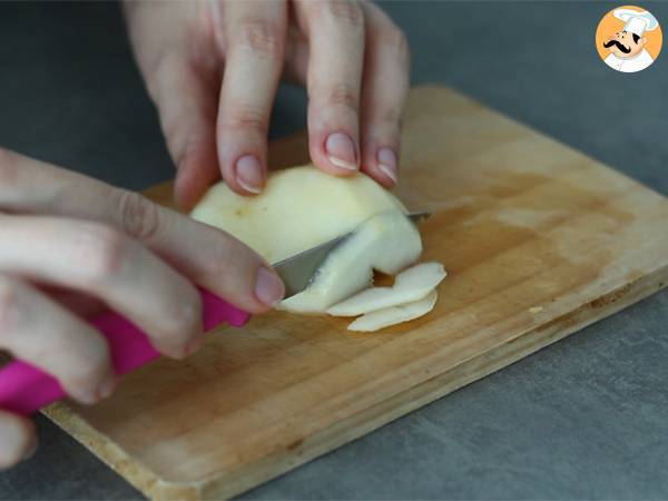 Päronfrangipane i individuella portioner - Beredning steg 1