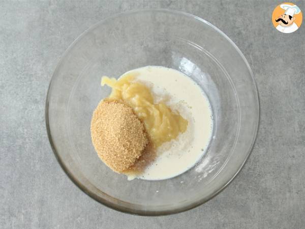 Sojayoghurtkaka med äppelmos (vegansk och glutenfri) - Beredning steg 1