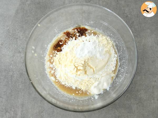 Sojayoghurtkaka med äppelmos (vegansk och glutenfri) - Beredning steg 2