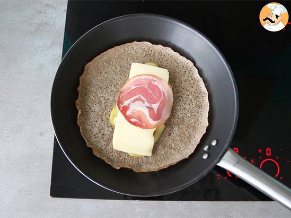 Bovetegalette med racletteost - Beredning steg 2