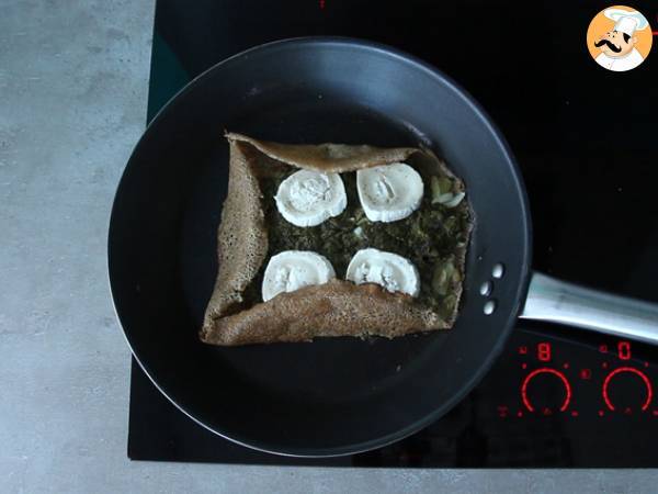 Galette med getost och spenat - Beredning steg 3