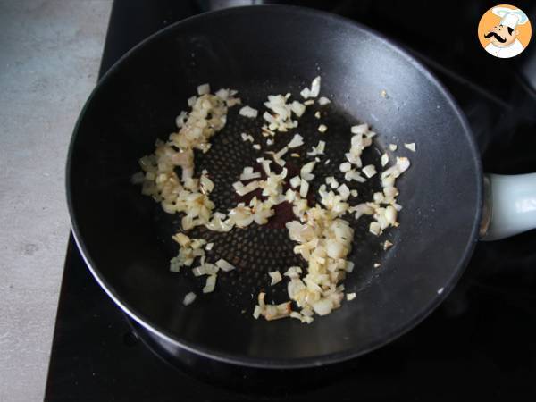 Tagliatelle med rökt lax och dill - Beredning steg 2