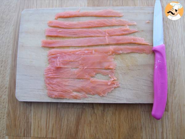 Tagliatelle med rökt lax och dill - Beredning steg 4