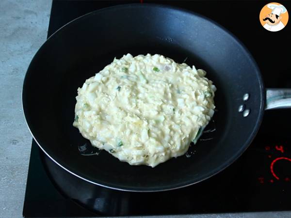 Okonomiyaki - japansk omelett - Beredning steg 4